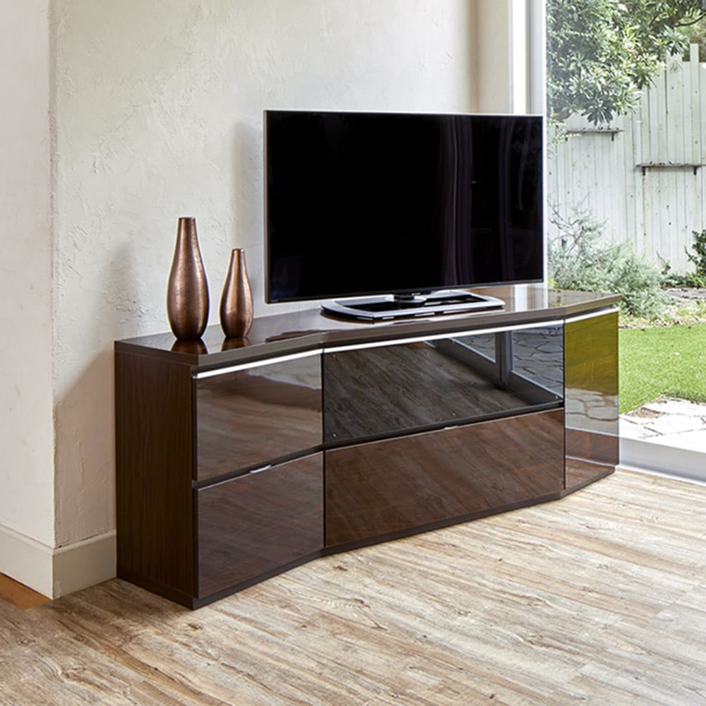 エレガント＆多機能！木製ローボード式テレビスタンド エレガント＆多機能！木製ローボード式テレビスタンド