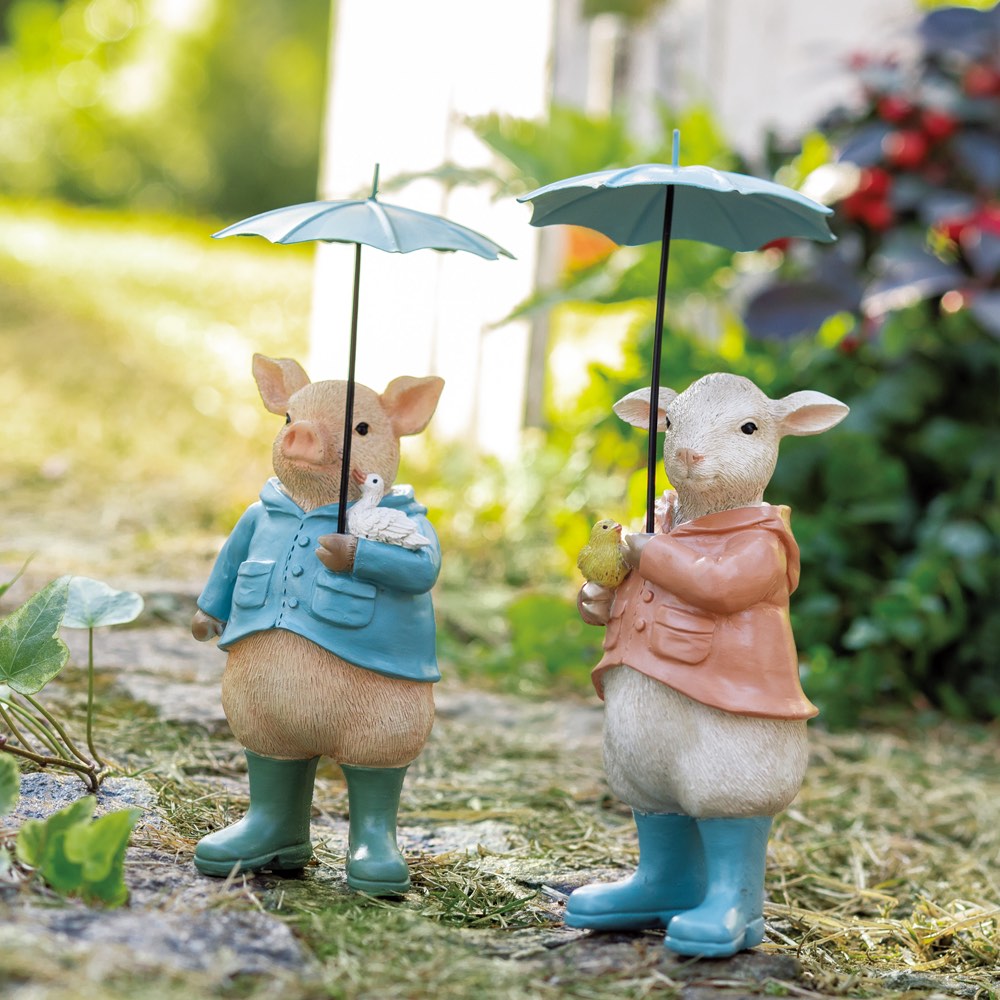 雨の日のお散歩オーナメント2個組 ディノスANAmall店 雨の日のお散歩オーナメント2個組 ディノスANAmall店