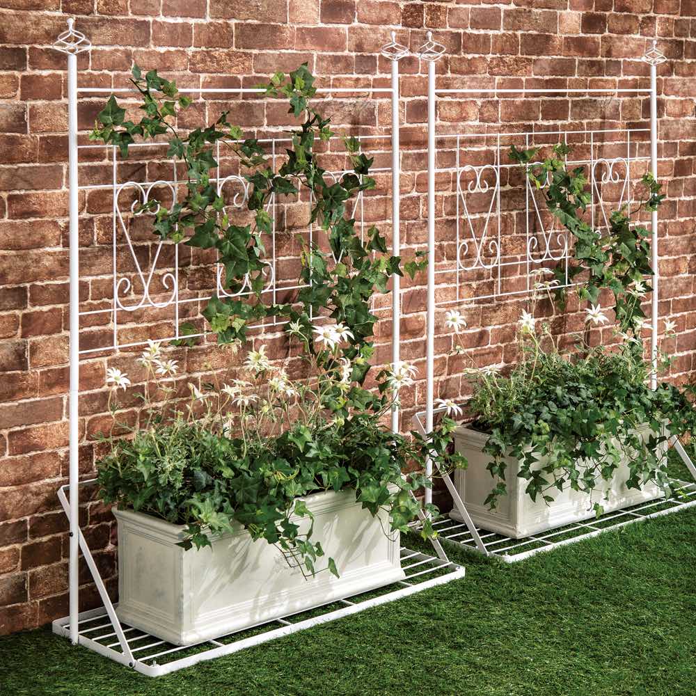 プランター台付きエレガントトレリス ロー 通販 - ディノス