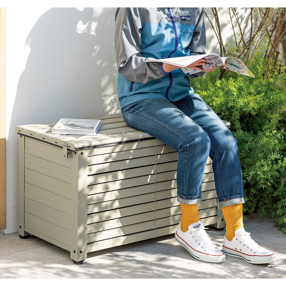 踏み台＆ベンチルーバーストッカー 深型タイプ幅84cm 通販 - ディノス