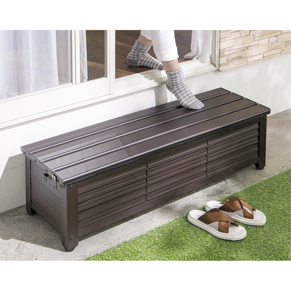 ルーバーストッカー 浅型踏み台タイプ 幅84cm 通販 - ディノス