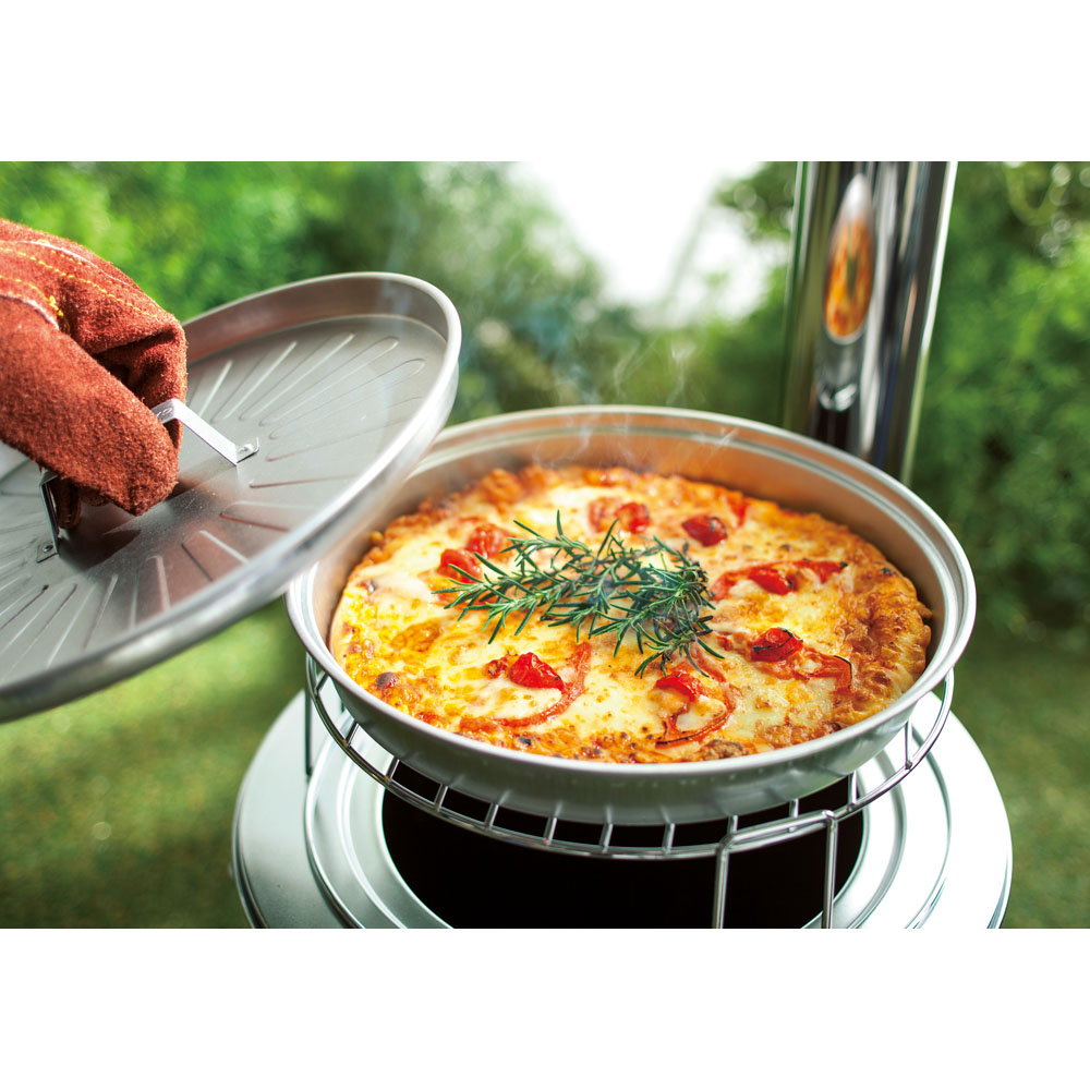 薪＆炭が使える KAMADO用ピザグリル＆スタンド 通販 - ディノス