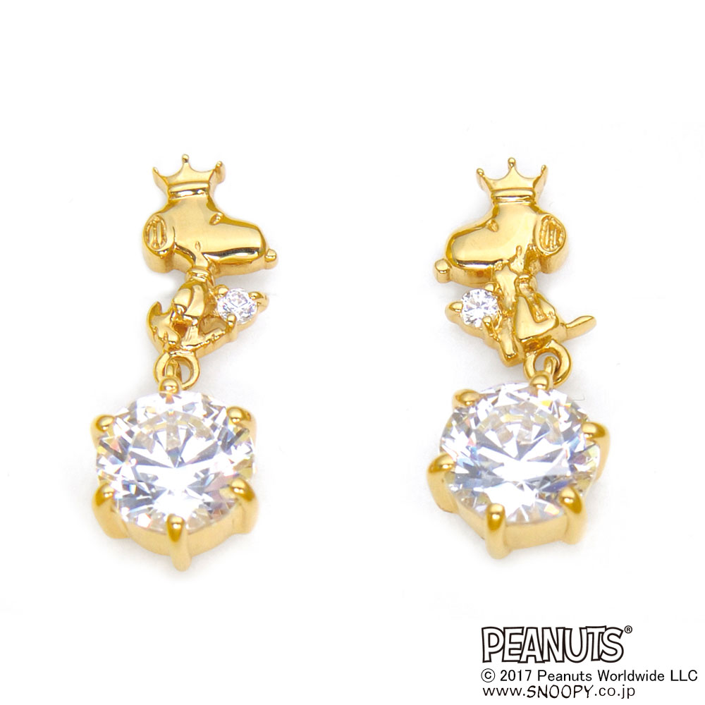 SNOOPY(スヌーピー)/スヌーピー65th シルバーピアス ゴールド SNOOPY(スヌーピー)/スヌーピー65th シルバーピアス ゴールド