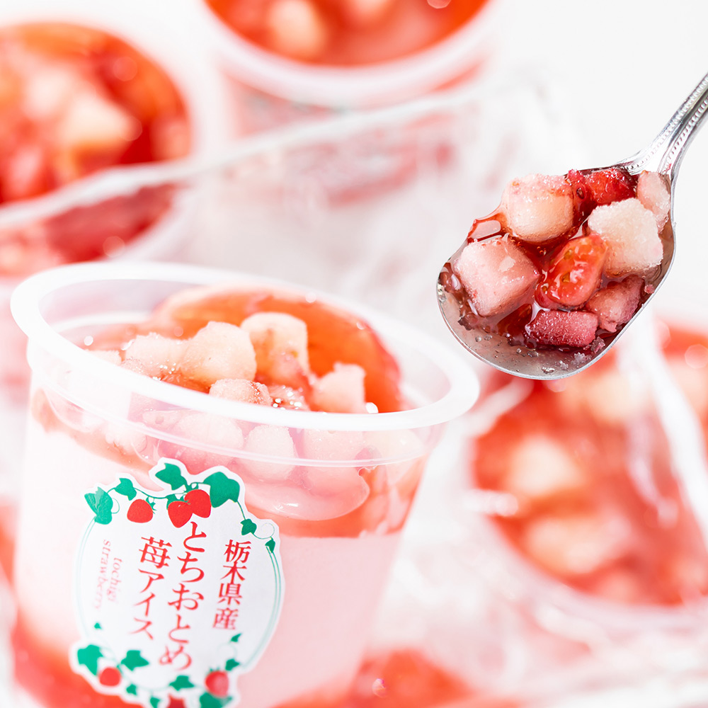 栃木県産とちおとめ苺アイス（6個） 通販 ディノス