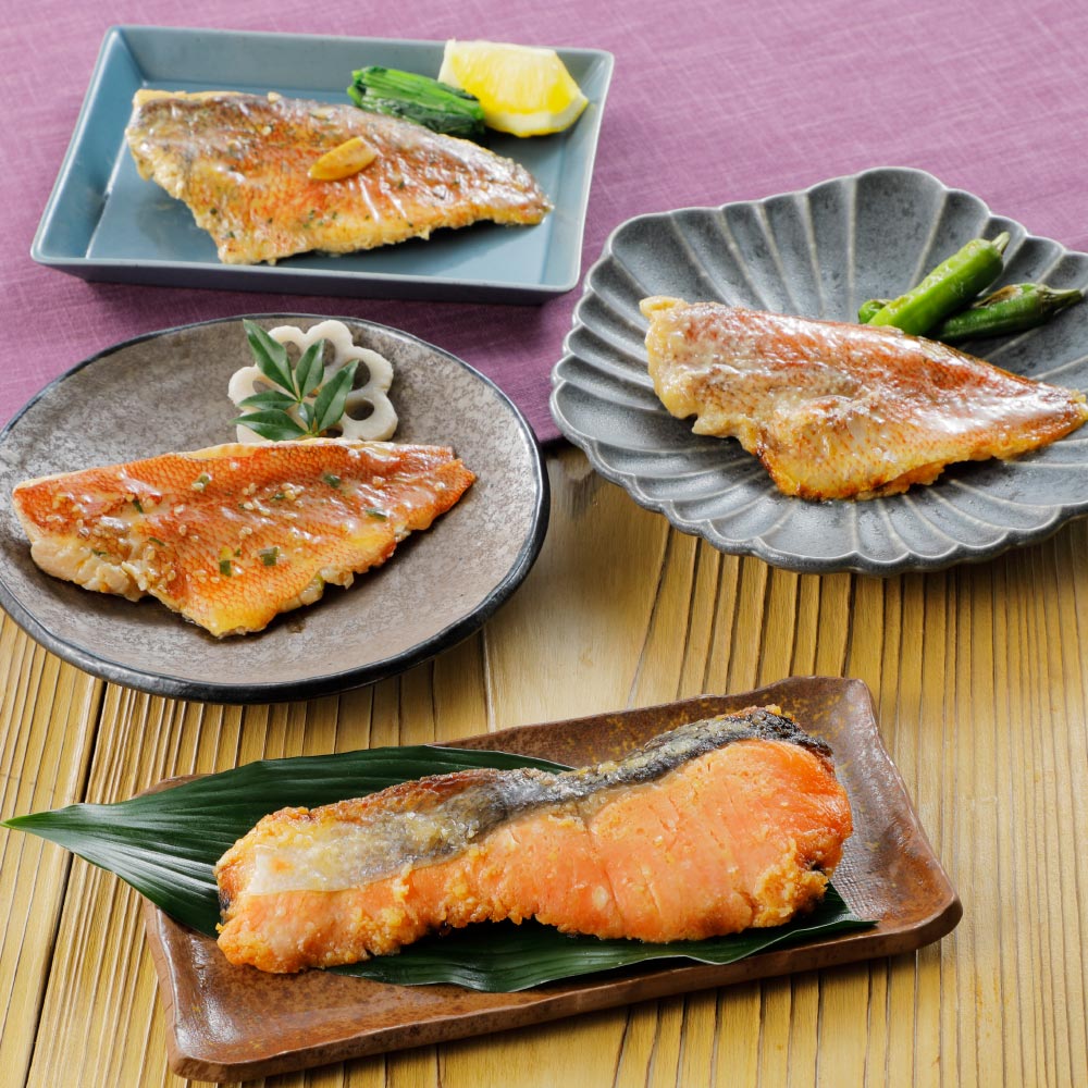 海心」 レンチン骨取り焼き魚 4種×2パック 通販 - ディノス