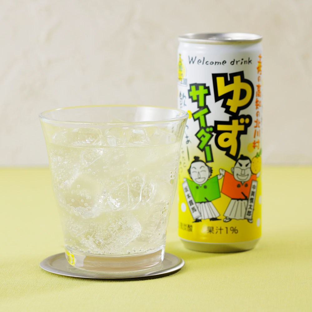 土佐の高知の北川村 ゆずサイダー３０本 ジュース ソフトドリンク ドリンク 飲み物 NH0631