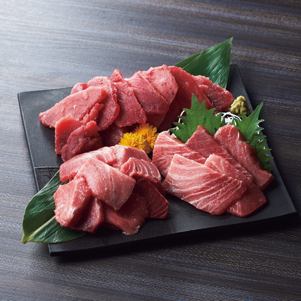 【父の日お届け】天然本まぐろ切落し中トロ＆赤身 魚 海産 生鮮品 海産物 NH1868