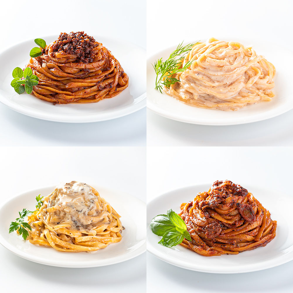 【常温保存可】ソース付きパスタ「麺QUICK（クイック）」4種×2食 計8食 洋惣菜 お惣菜 NH2309