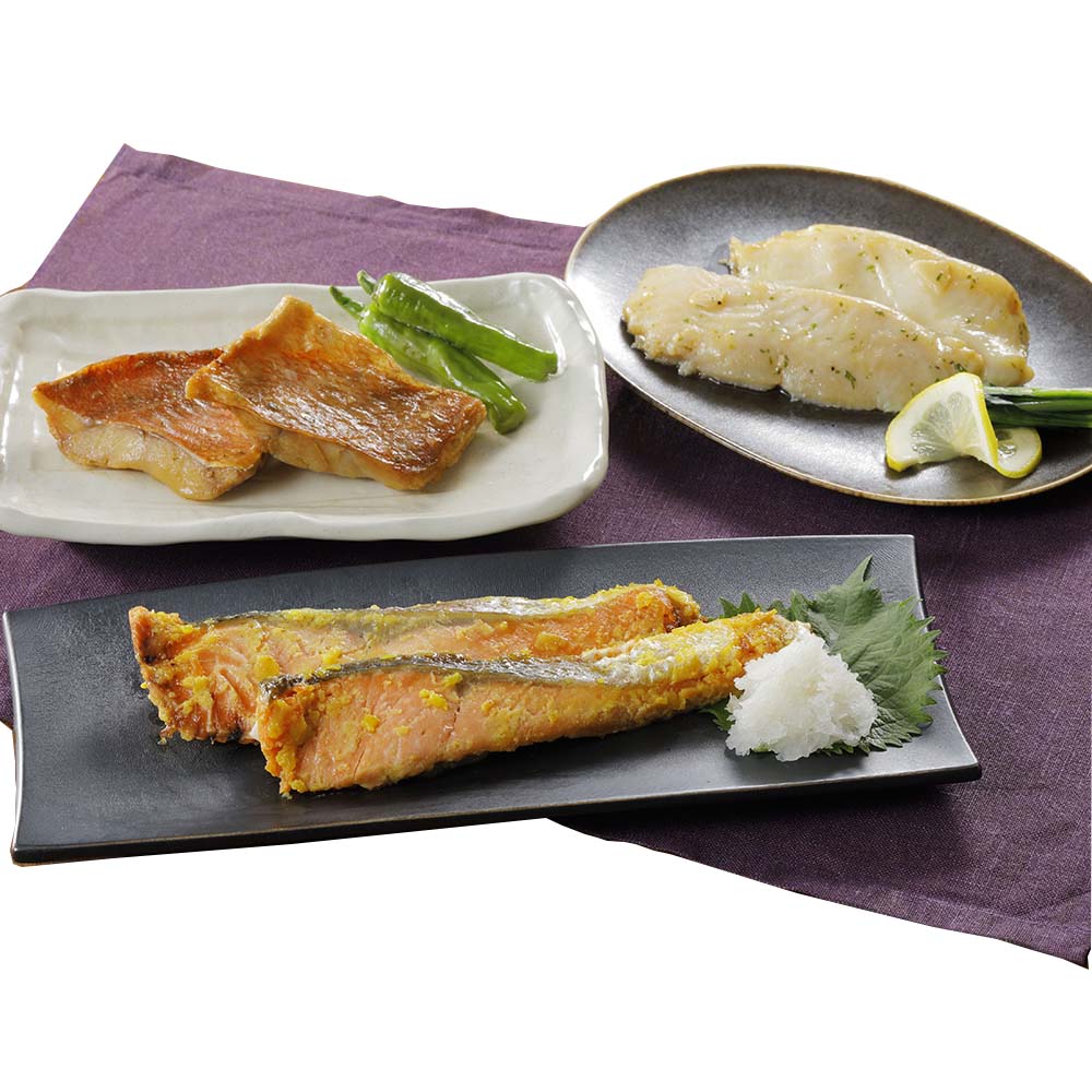 「海心」 レンチン骨取り焼き魚 3種×2パック 魚 海産加工品 海産物 NH2320