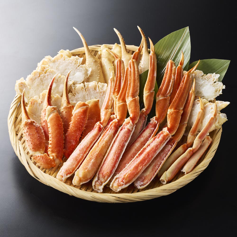 カニ鍋・焼きガニで！ 3Lサイズ ボイルズワイガニ ハーフポーション1kg
