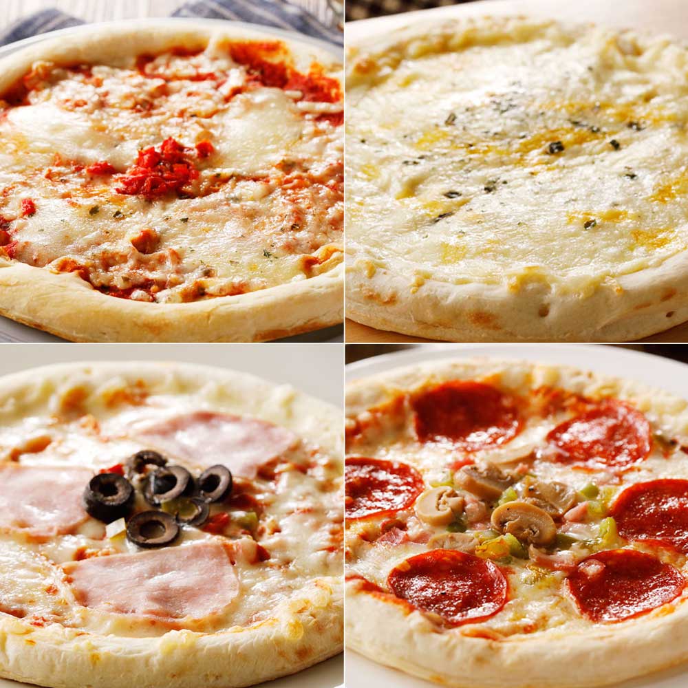 【業務用食材・食品】業務用ピザ （4種×2枚 計8枚） 通販 - ディノス