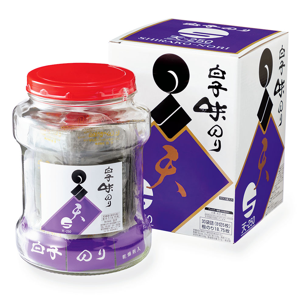 Amazon | 白子 味のり 30束(12切5枚)×10袋 | ノーブランド品