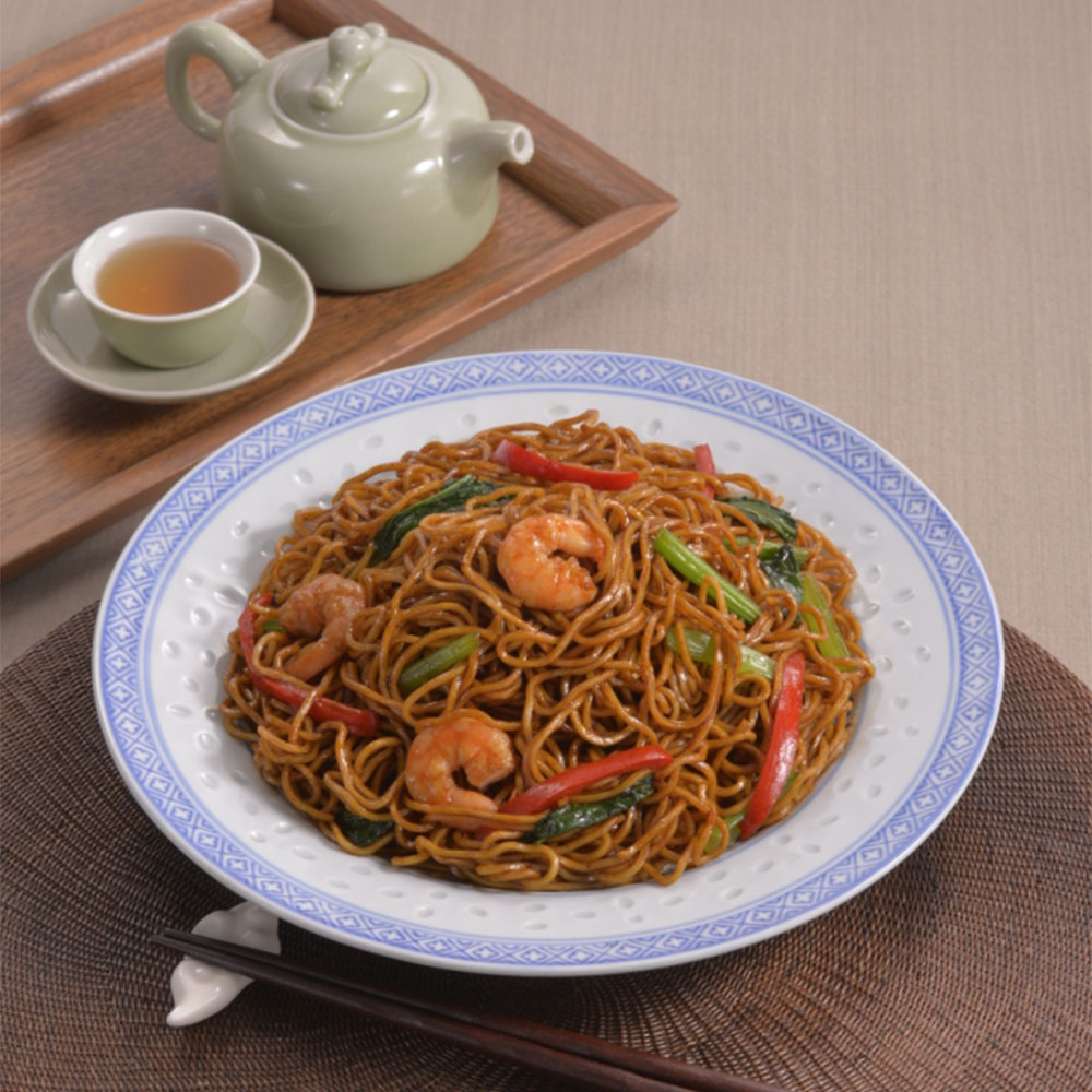 シマダヤ】えび入り 上海焼きそば（極細めん） 1kg （4～5人前目安