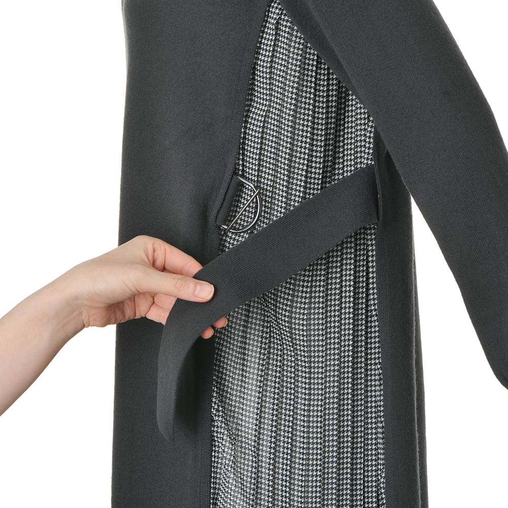 プリーツドッキング チュニックワンピース ファッション チュニック PC5550 プリーツドッキング チュニックワンピース ディノスANAmall店