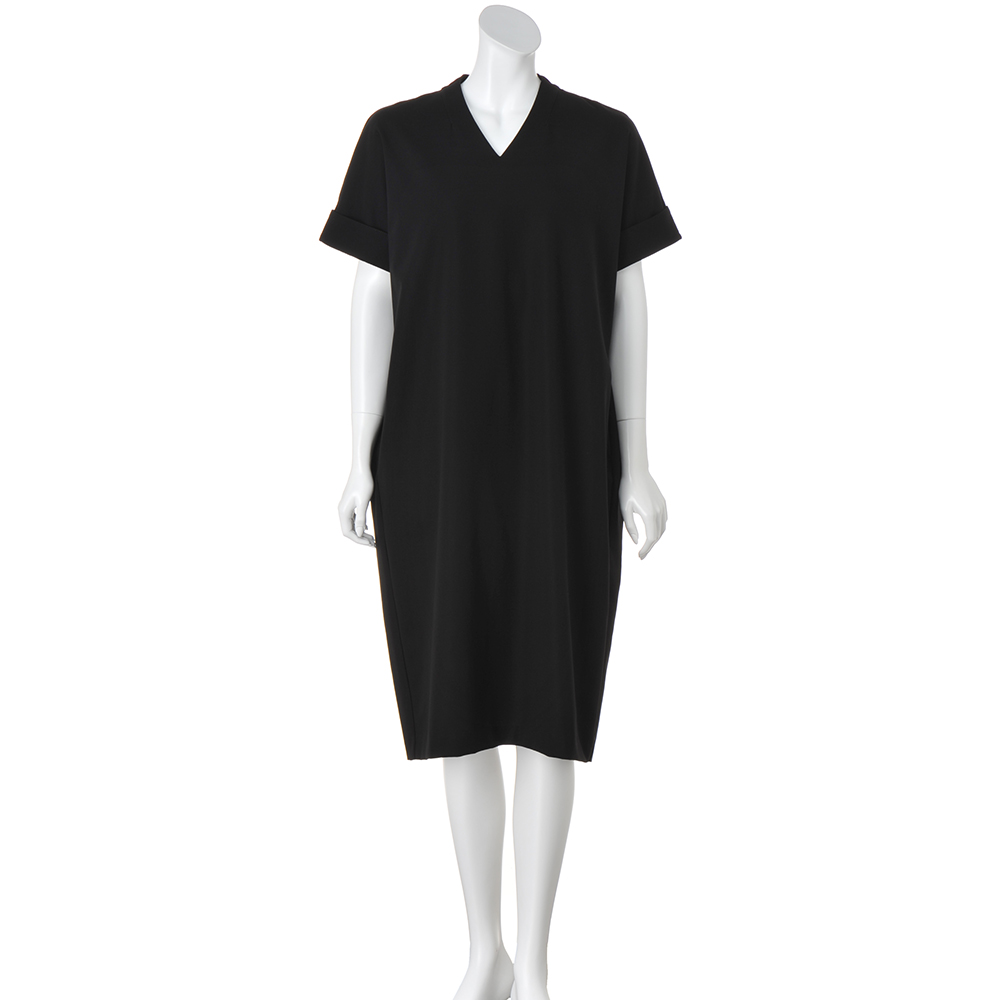 コットンダブルクロス コクーンワンピース ワンピース ファッション PC5597