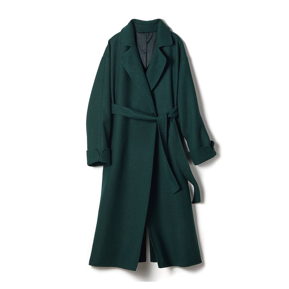 イタリア素材 リバー仕立てロングコート コート ファッション PC5603