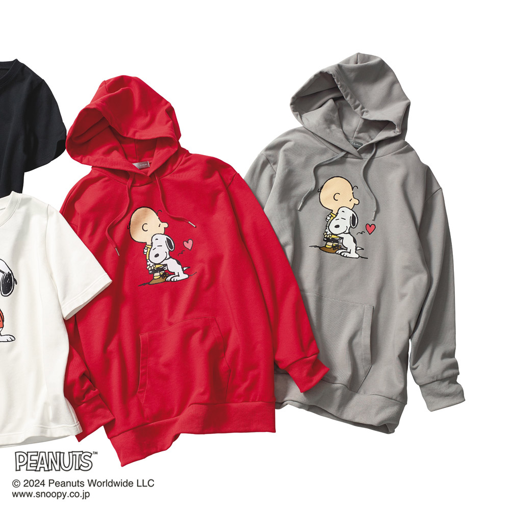 チャーリー・ブラウン＆スヌーピー/ライトスウェットパーカー パーカー スウェット トレーナー ファッション PC5630