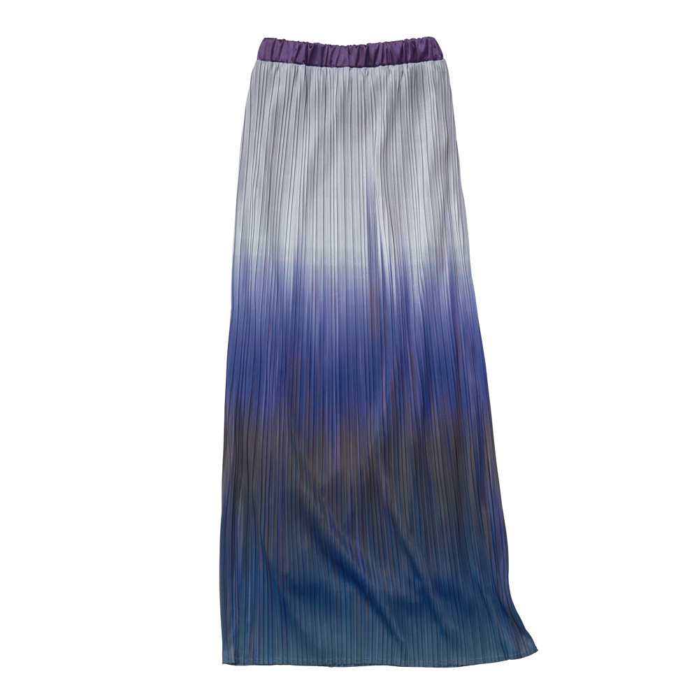 グラデーションプリント プリーツ タイトスカート スカート ファッション PC5641