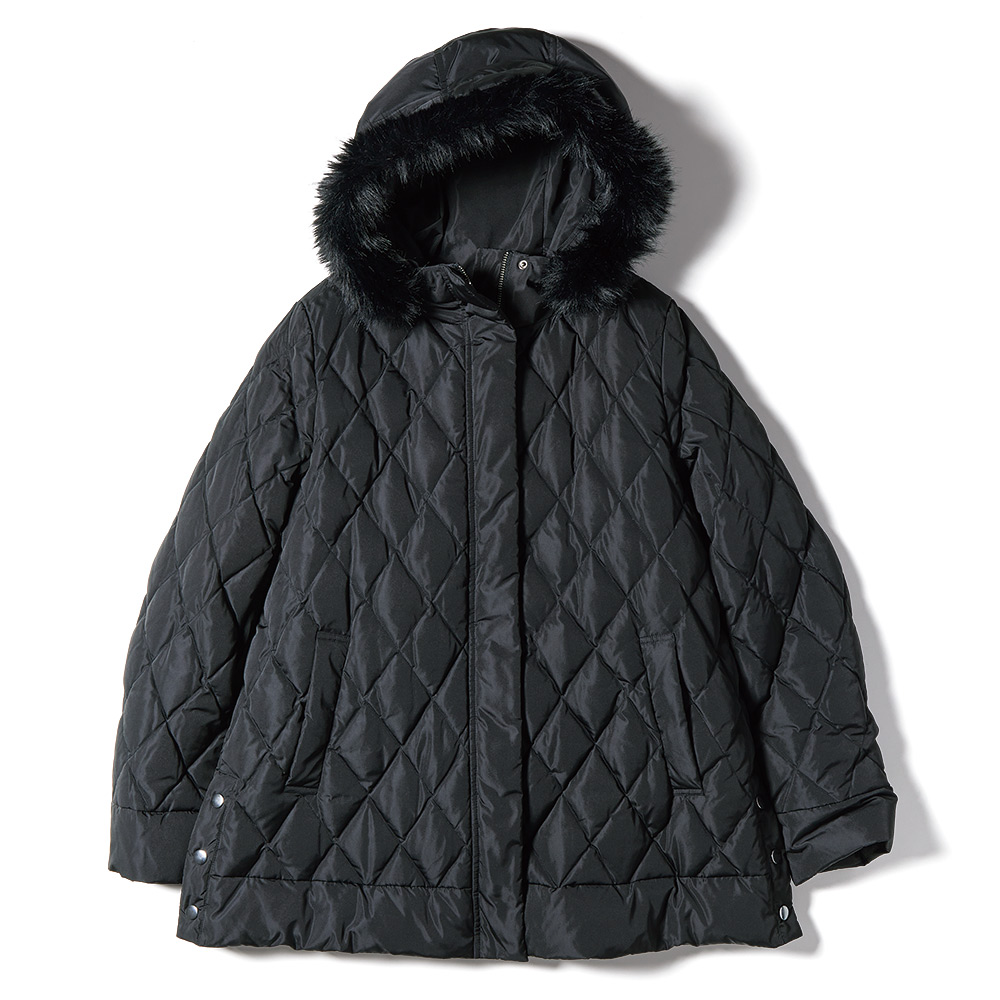 テントライン フーテッド ダウンコート ショートコート ハーフコート コート PC5657