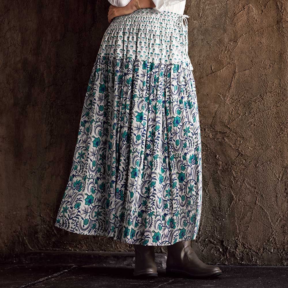 インド製 ブロックプリント スカート スカート ファッション PC5404