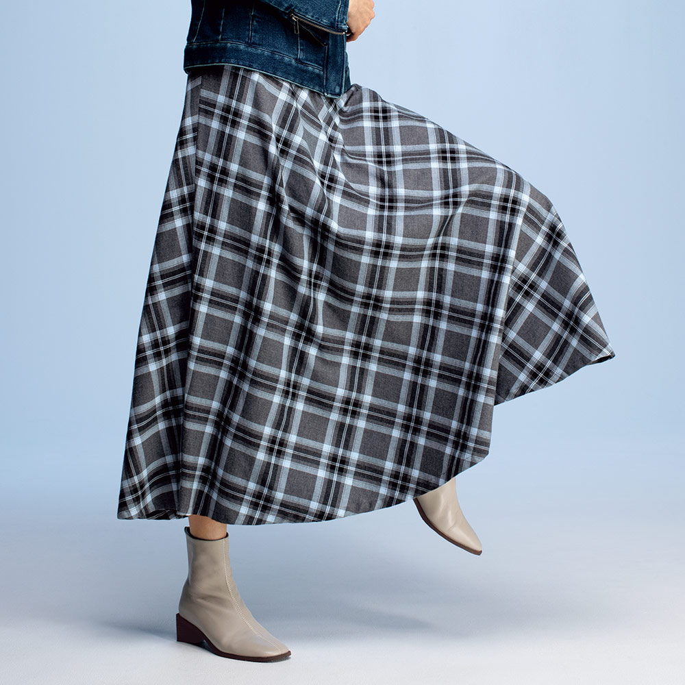 【新品タグ付き】イタリア製 チェック プリーツ スカート ウール 4aee8ddc9857f252b5df7002a3d1d7