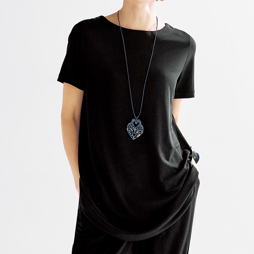 接触冷感 ドライタッチ 半袖 プルオーバー シャツ ブラウス ファッション PC5434