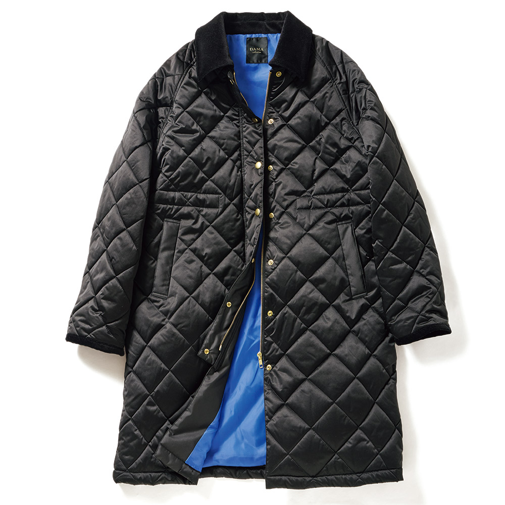 コーデュロイ使い 中わたキルティング コート コート ファッション PC5472