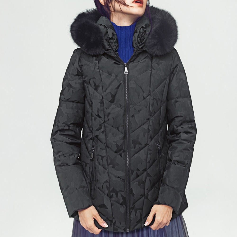 SPOOM/スプーム スターカモフラージュ ジャカード はっ水加工 ダウンコート コート ファッション PC5609