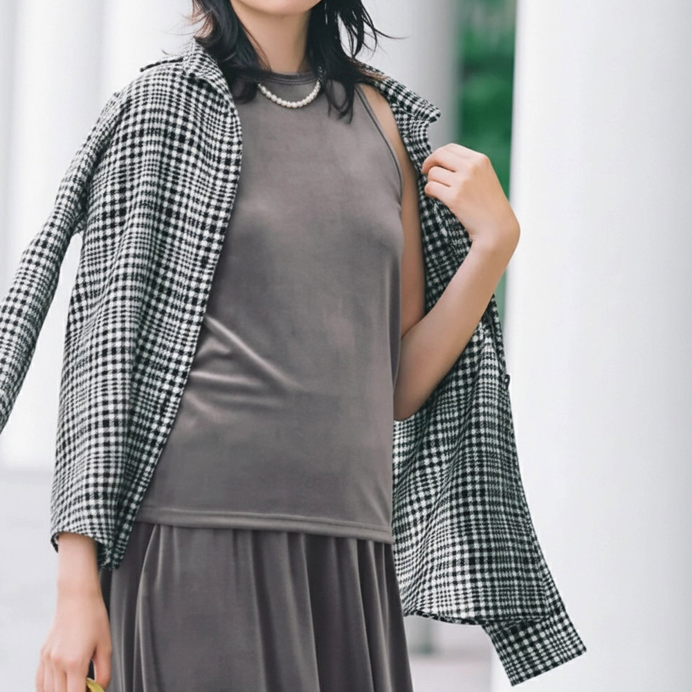 GREYCHORD/グレイコード ベロア プルオーバー（ニキ）（日本製） シャツ ブラウス ファッション PC5637