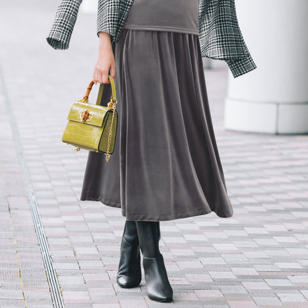 GREYCHORD/グレイコード ベロア スカート（マリー）（日本製） スカート ファッション PC5638