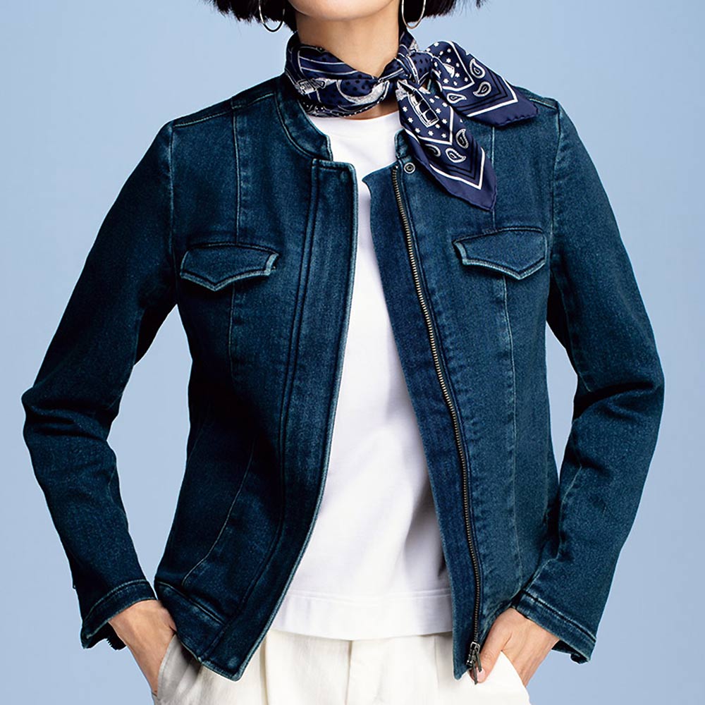 【未使用】dinosDAMACollectionブルゾン ジャージーライクデニム ブルゾン 通販 - ディノス