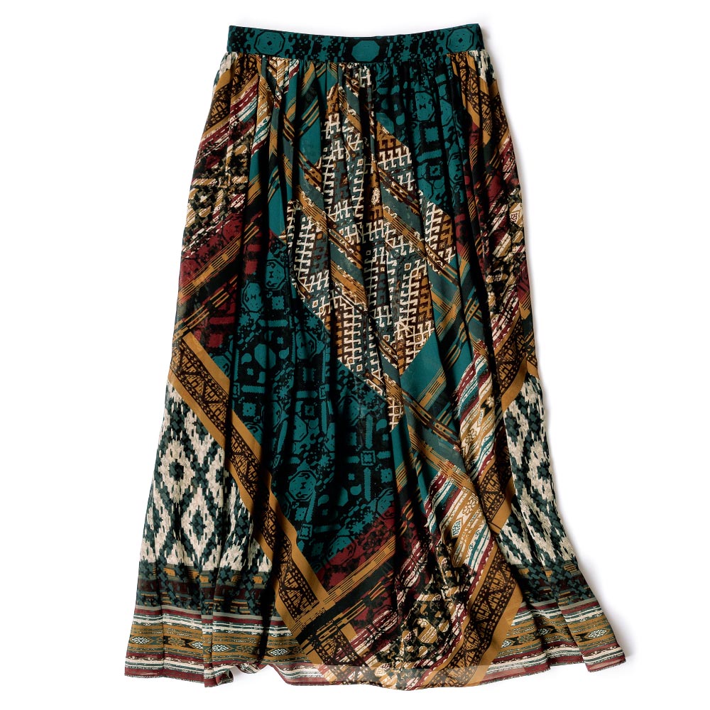 エリカ社 シフォンジョーゼット キリム柄 スカート 通販 - ディノス