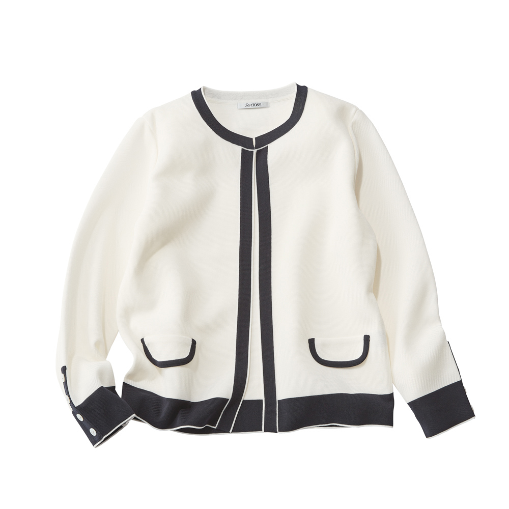 ミラノリブ コットンアセテート カーディガン（日本製） ニット セーター ファッション PC5820