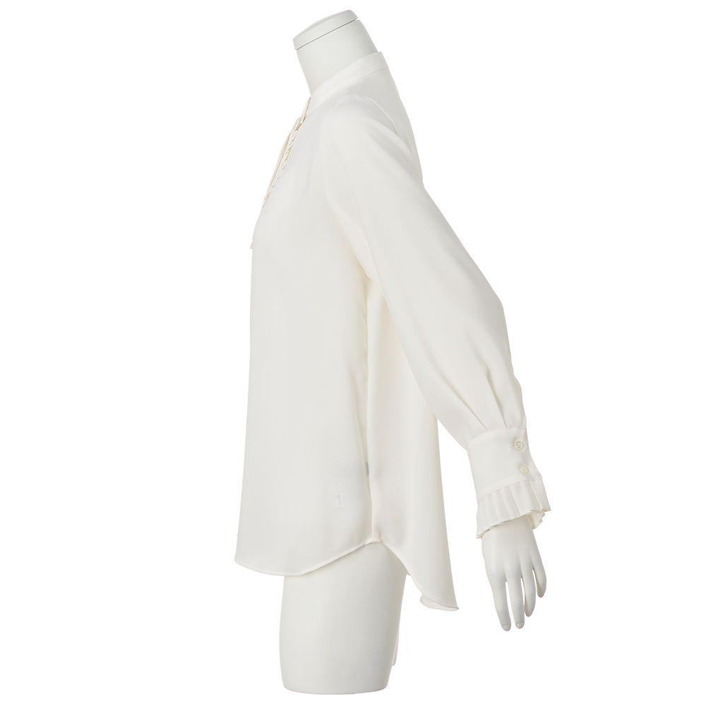 トリアセテート混 ジョーゼット プリーツ使い ブラウス ディノスANAmall店