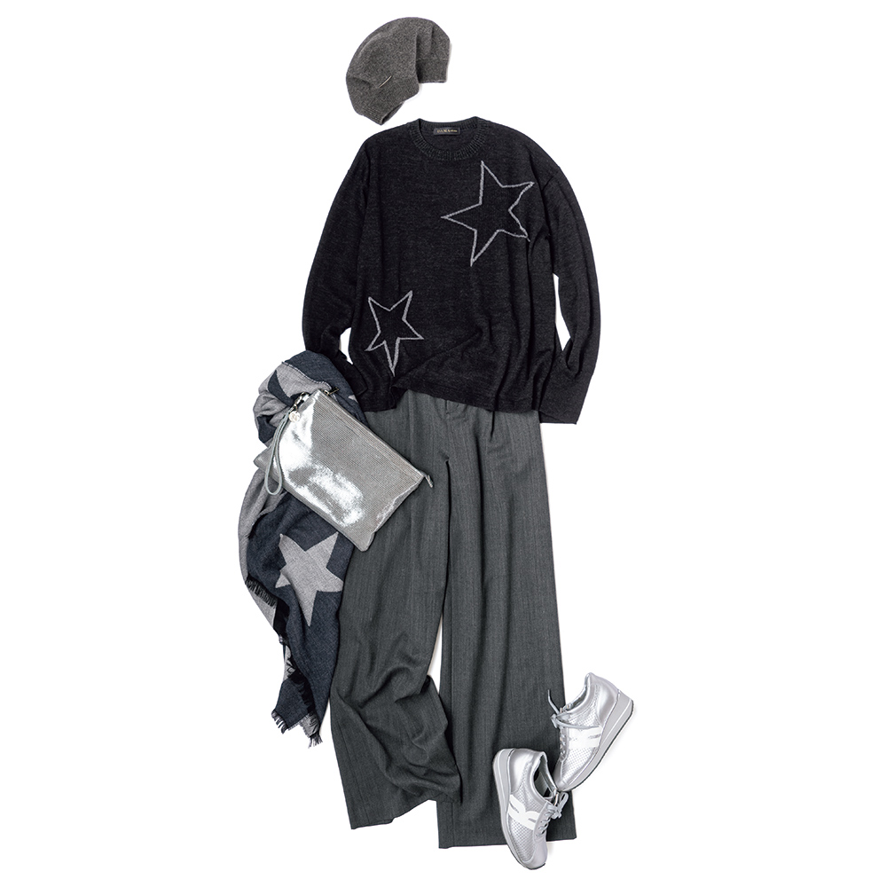 ≪股下丈74cm≫ ウール混 チェック・へリンボーン柄 パンツ パンツ ファッション PC5886