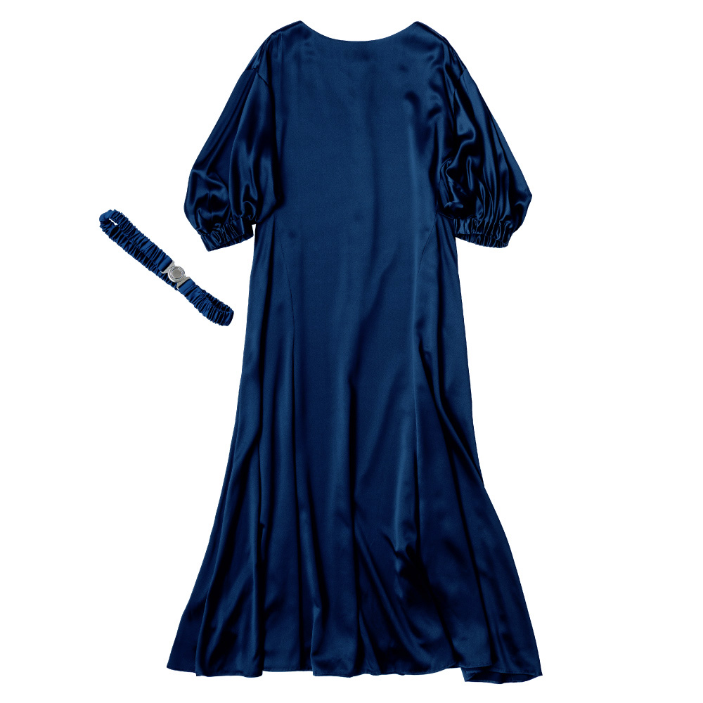 30匁シルクサテン ワンピース ワンピース ファッション PC5968