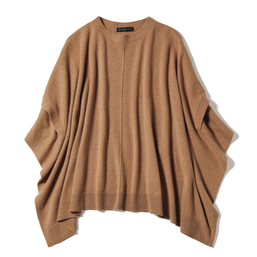 スクエアフォルム ケープ風 プルオーバー ニット セーター ファッション PC6066