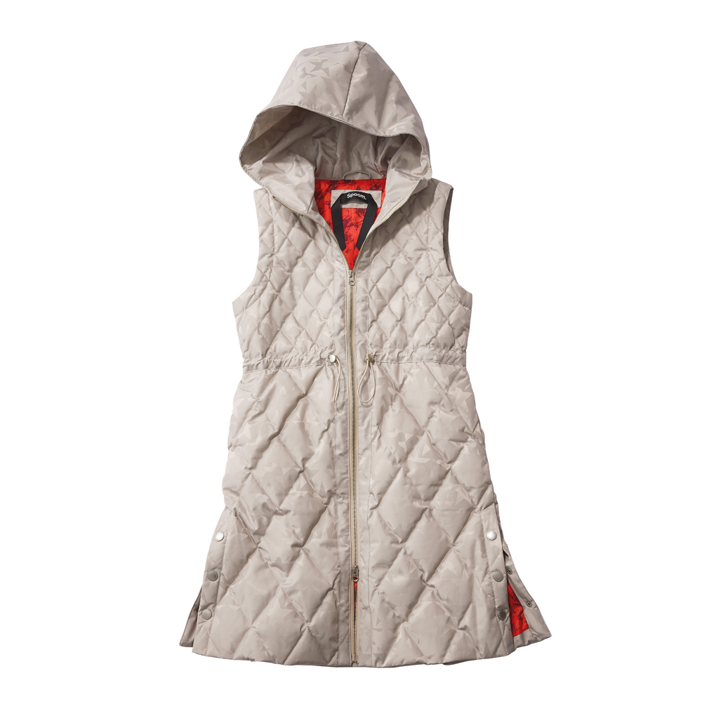 SPOOM/スプーム×ソークロース(Spoom.×So close,) スター カモフラージュ ジャカード はっ水加工 ダウンベスト ジャケット ファッション PC6119