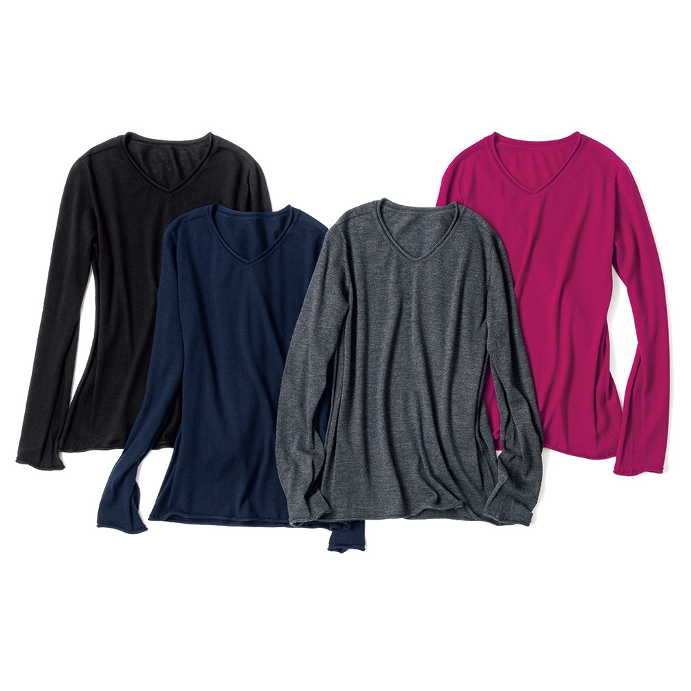 アラシャンカシミヤ ホールガーメント(R) Vネック プルオーバー ニットセーター ニット セーター PC6168