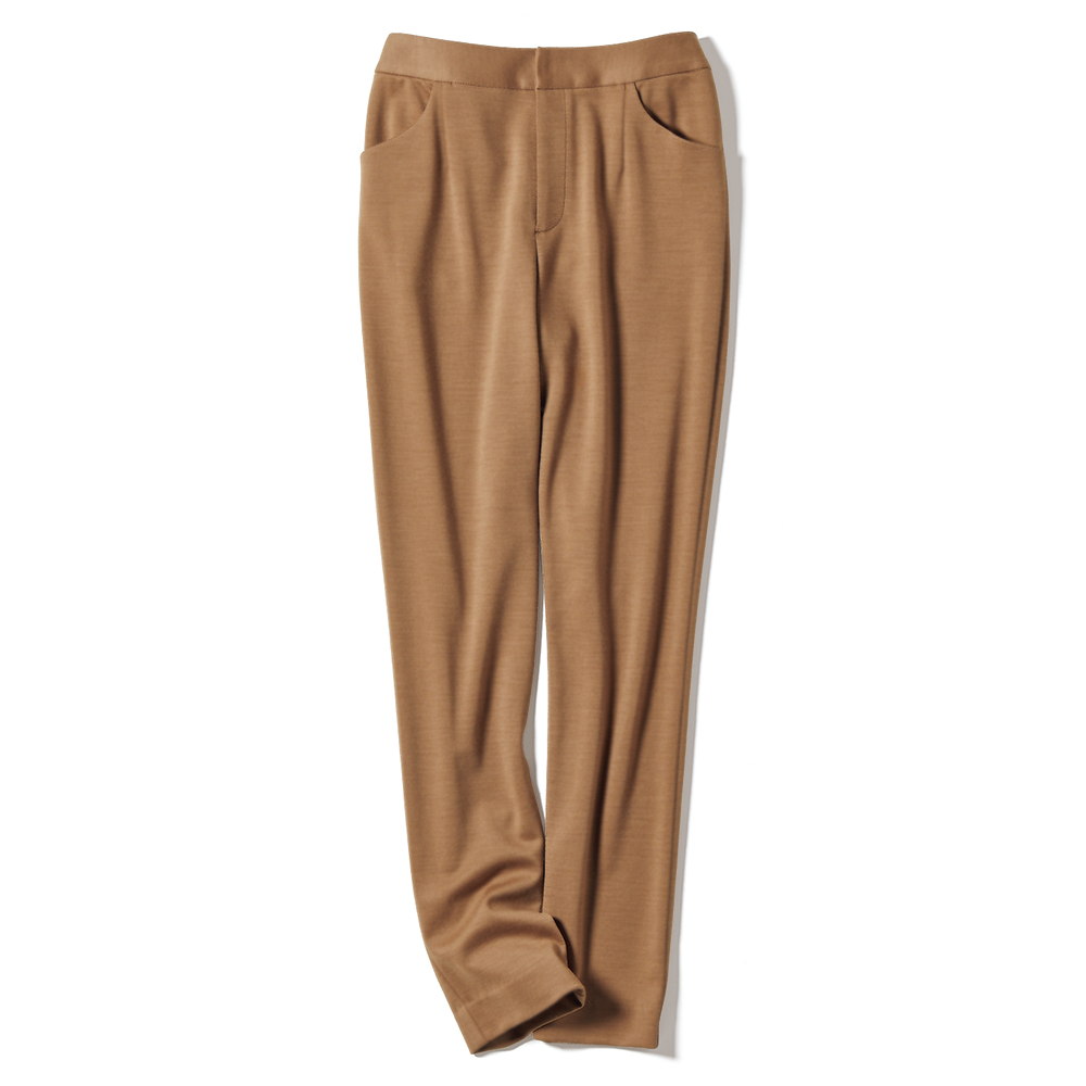 「NIKKE」 ウール混 ハイゲージポンチ スティックパンツ イージーパンツ パンツ PC6218