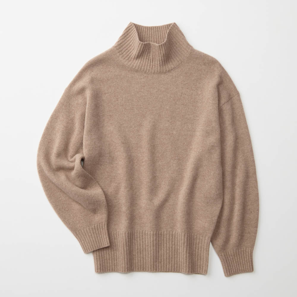 ウールカシミヤ ハイネック ニットプルオーバー ニット セーター ファッション PC6256