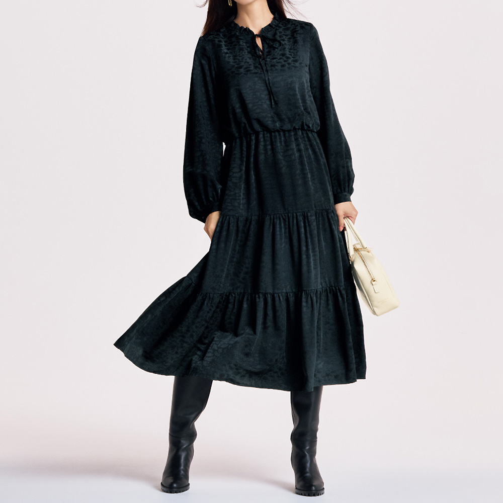 トルコ素材 レオパード柄 ワンピース ワンピース ファッション PC5815