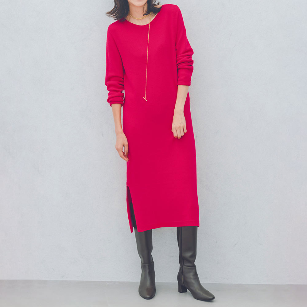 BLUE ICE/ブルー アイス シームレス ニットワンピース（イタリア製） ワンピース ファッション PC5956