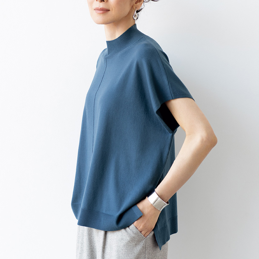 「ミレニアム」 スクエアフォルム プルオーバー ニット セーター ファッション PC5989