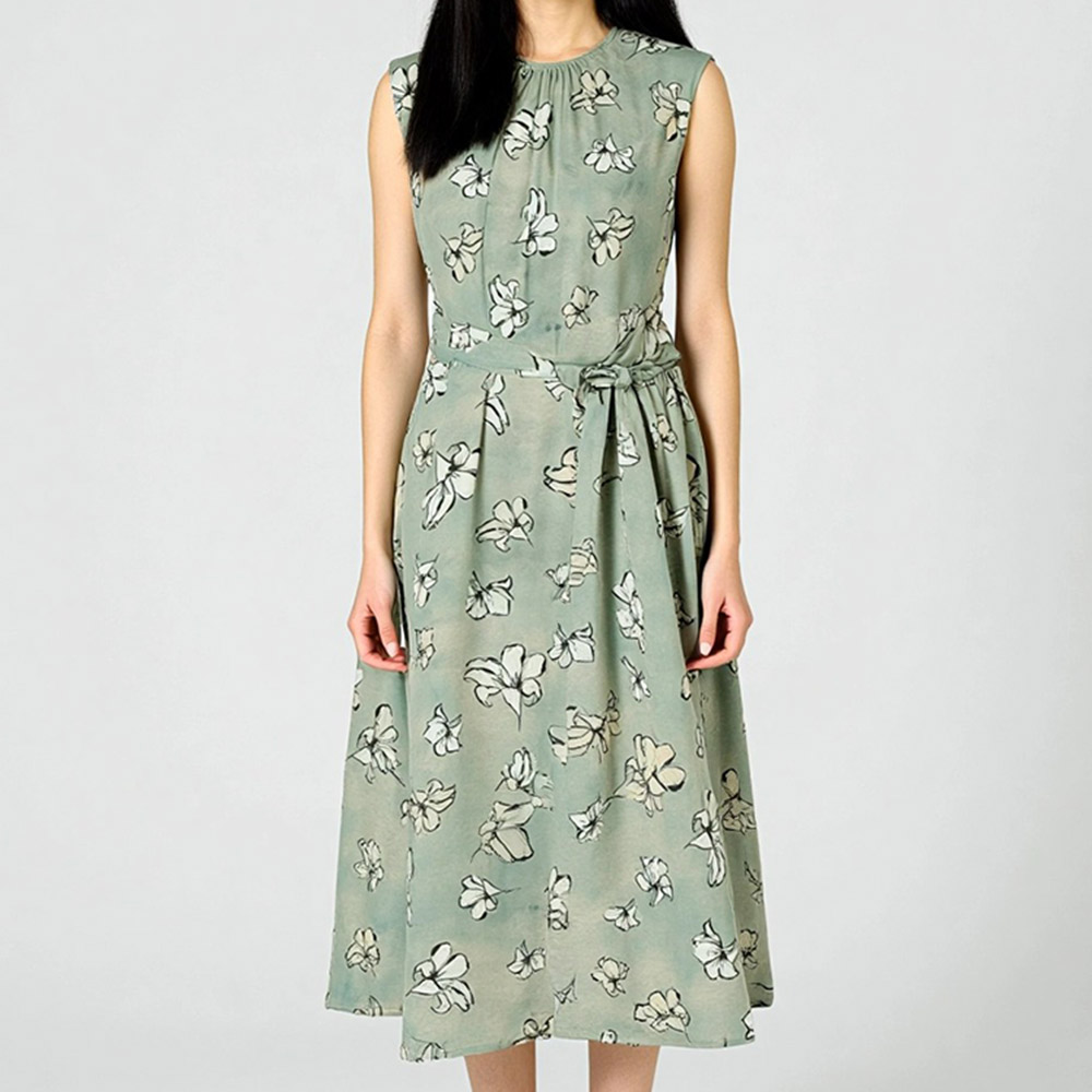 イタリア素材 グラデーションプリント ワンピース ワンピース ファッション PC5996