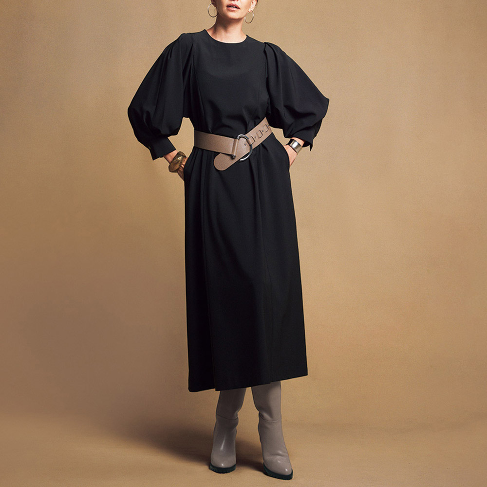 ボリュームスリーブ ワンピース ワンピース ファッション PC6011