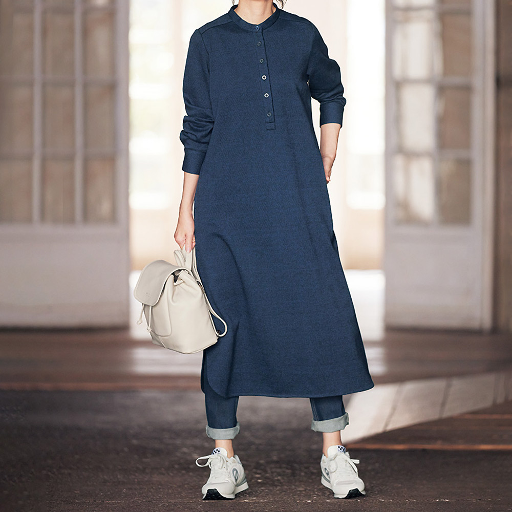 グレンチェック ジャージー シャツワンピース ワンピース ファッション PC6099