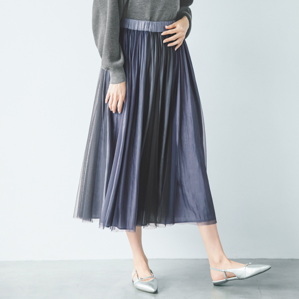リバーシブル チュール スカート スカート ファッション PC6101