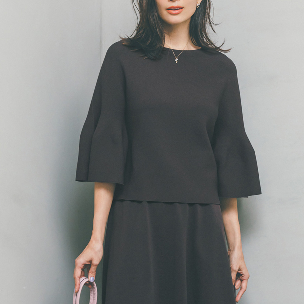 ホールガーメント(R) フレアスリーブ プルオーバー(日本製) ニットセーター ニット セーター PC6140