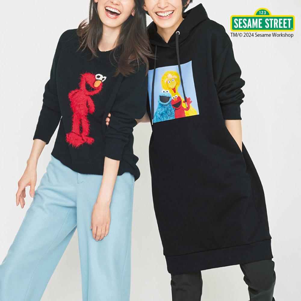 セサミストリート/スウェットパーカーチュニック 通販 - ディノス